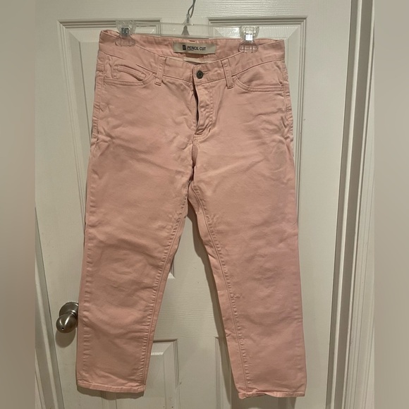 GAP Denim - Gap 1969 Pencil Cut Stretch Womens Comfort 5 Pocket Design Jeans Pale Pink Sz 8